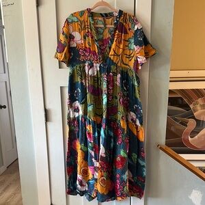 Floral Multicolor Women's Dress size m resort wear